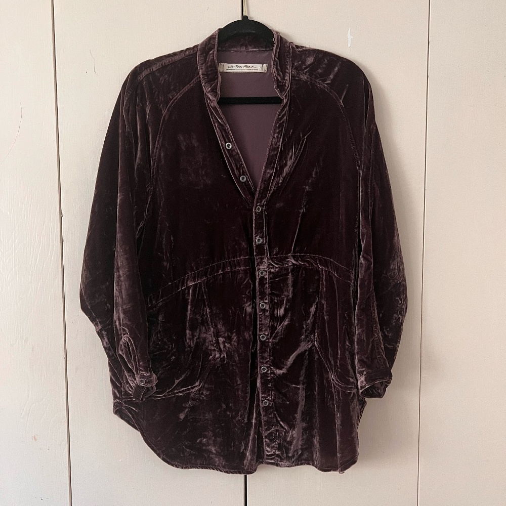 Free People - We The Free Velvet Pullover - Sz XS